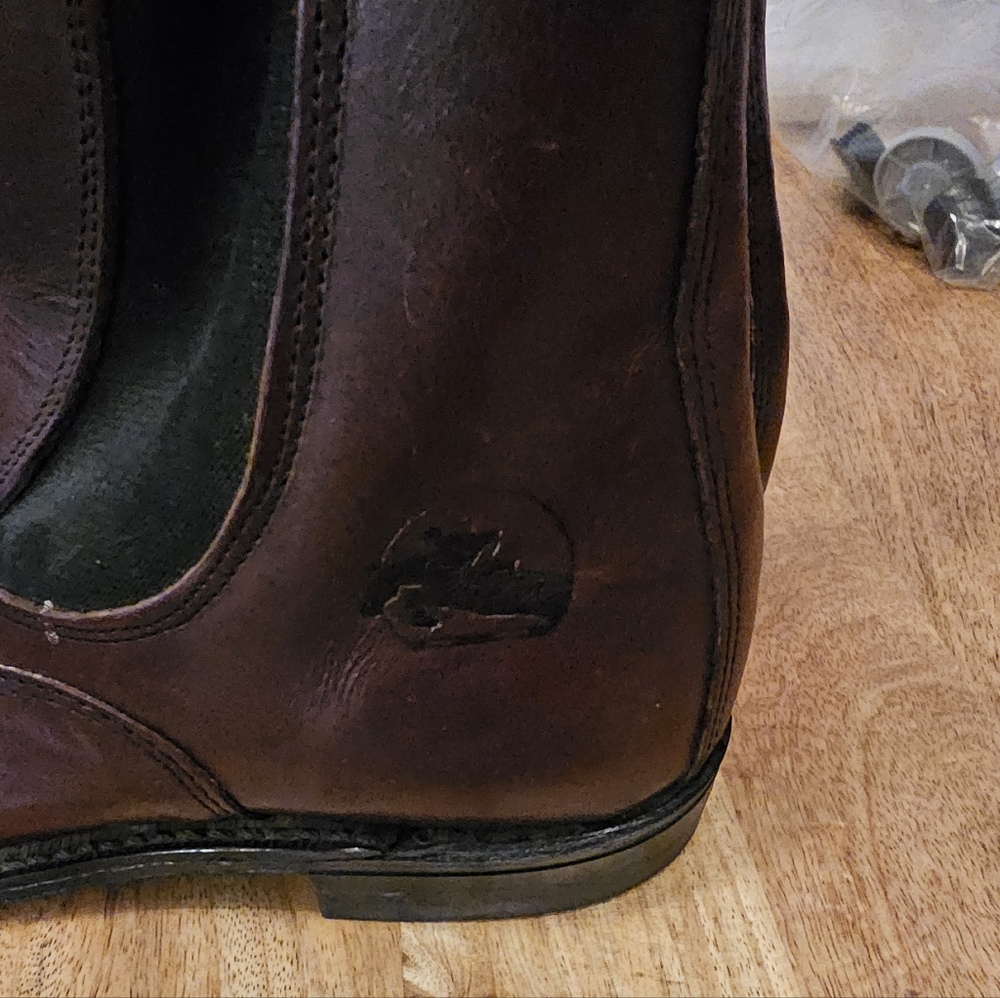 Women's Brown Leather Equestrian Horseback Riding Paddock Boots - Picture 4 of 5